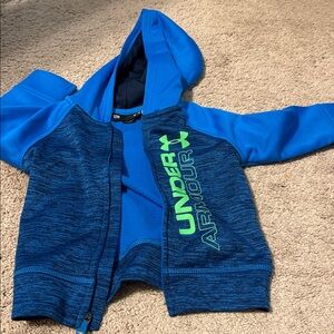 Under Armour Blue Jacket with Green Logo